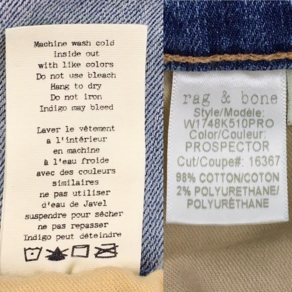 rag & bone |  Stovepipe Step Hem Jeans size 29 - Picture 8 of 8